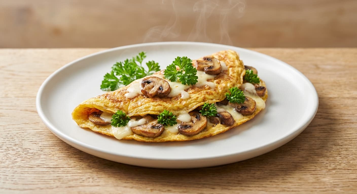 Mushroom omelet