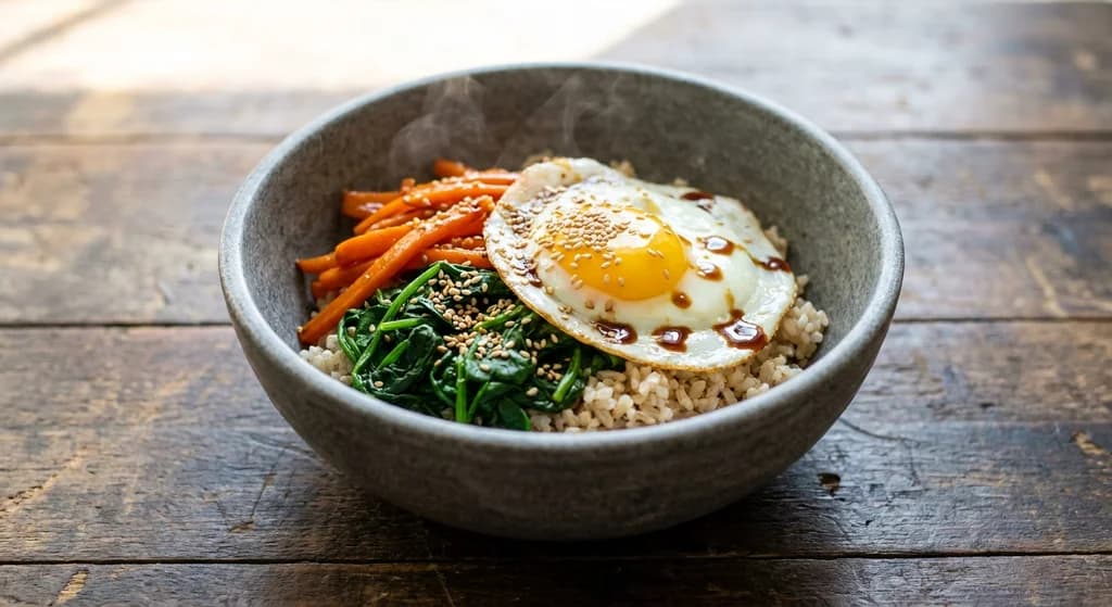 Spinach Bibimbap