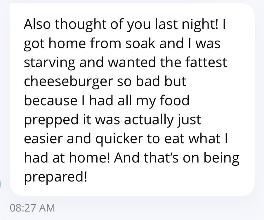 Client testimonial