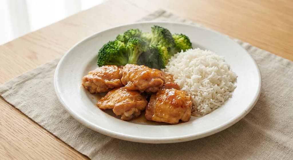 Apricot Chicken with Rice