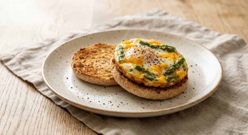 Asparagus & Egg Breakfast Muffin