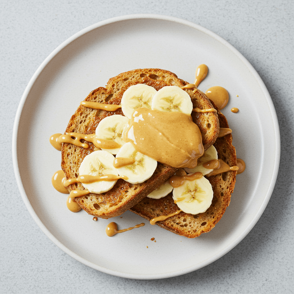 High-Protein Peanut Butter & Banana French Toast