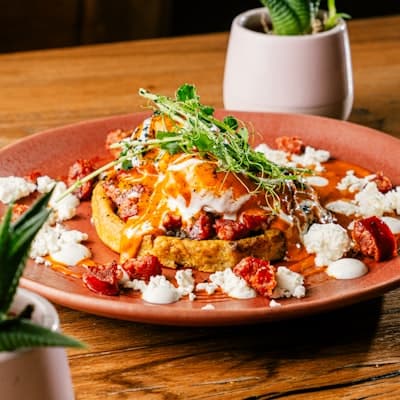 Aussie Chicken & Haloumi Sourdough Stack