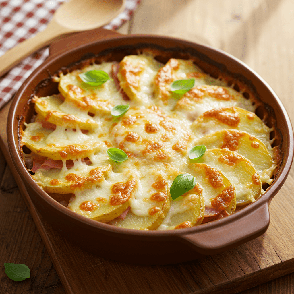 Aussie Chicken Parmigiana Potato Bake