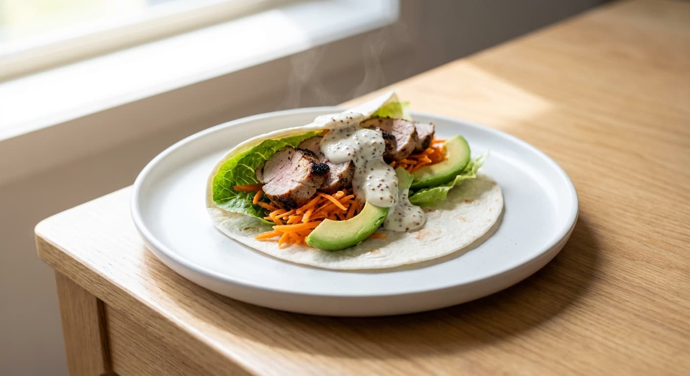 Australian Grilled Pork Wrap