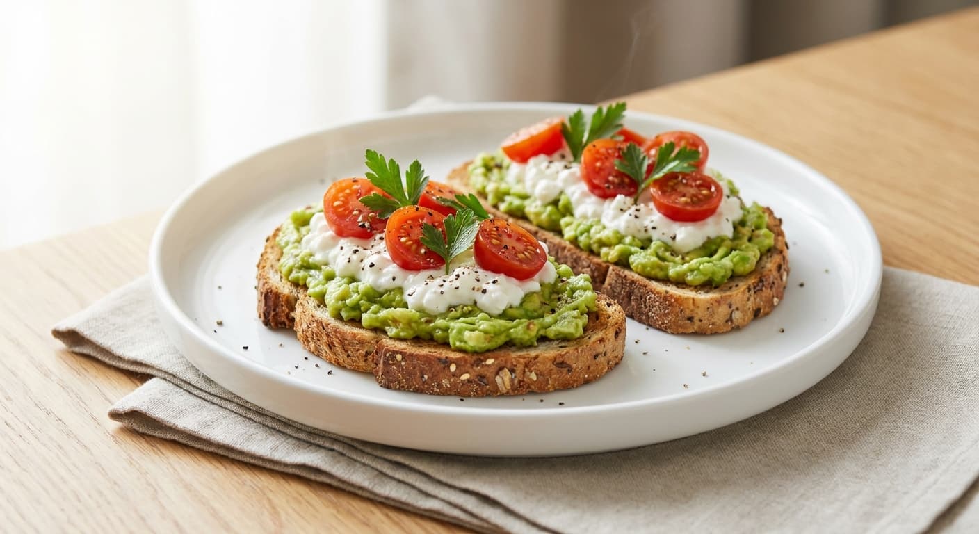 Avocado & Cottage Cheese Toast