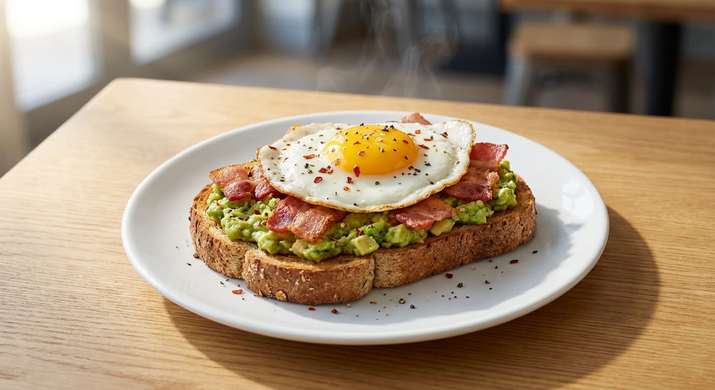 Bacon & Egg Avocado Toast