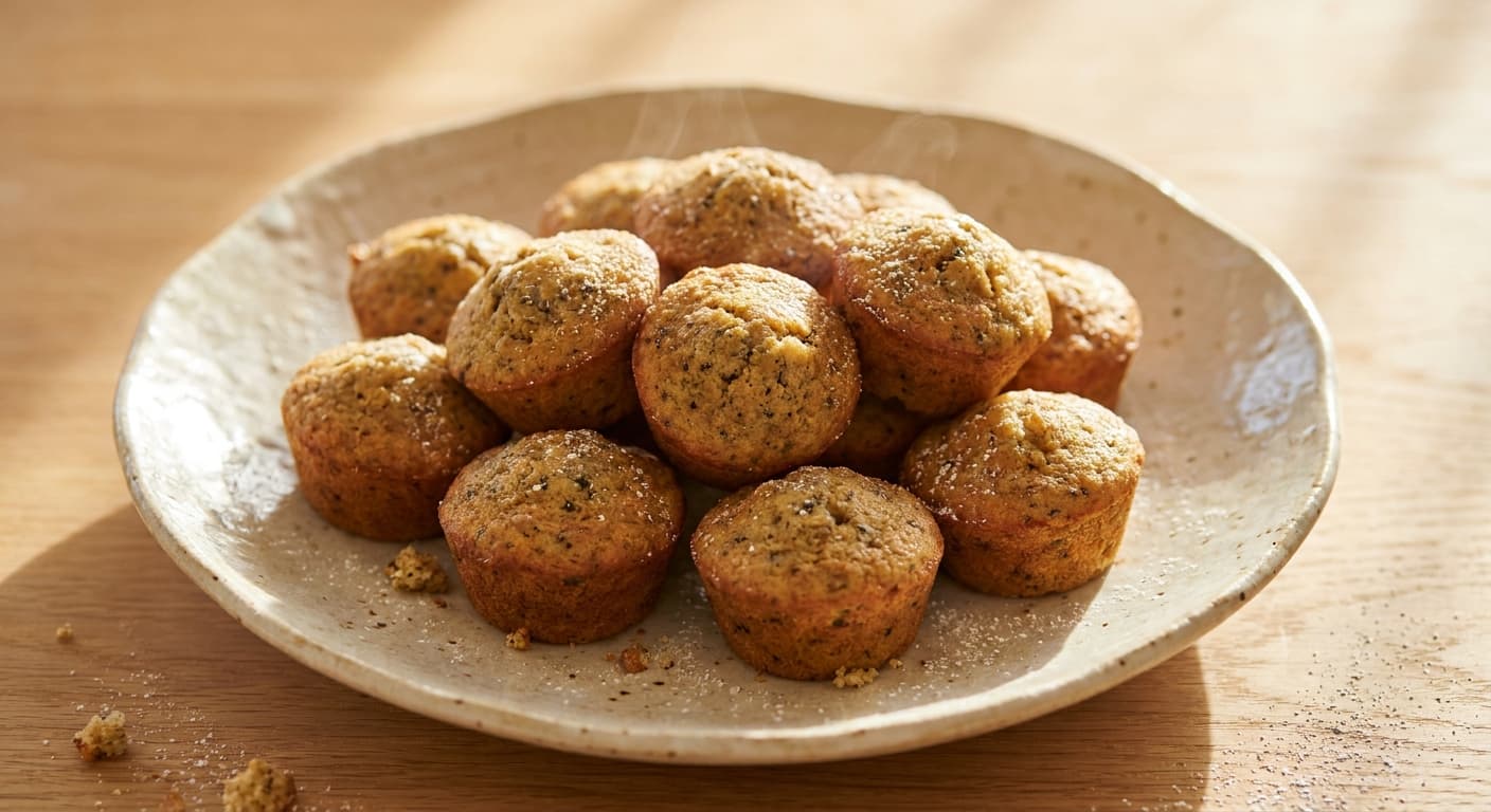 Banana and Wattleseed Mini Muffins