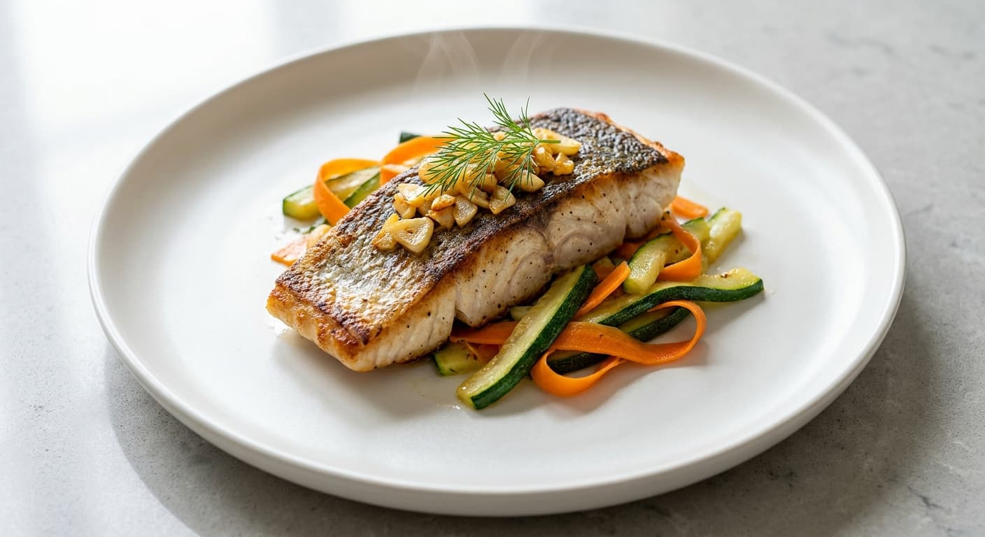 Barramundi with Vegetables
