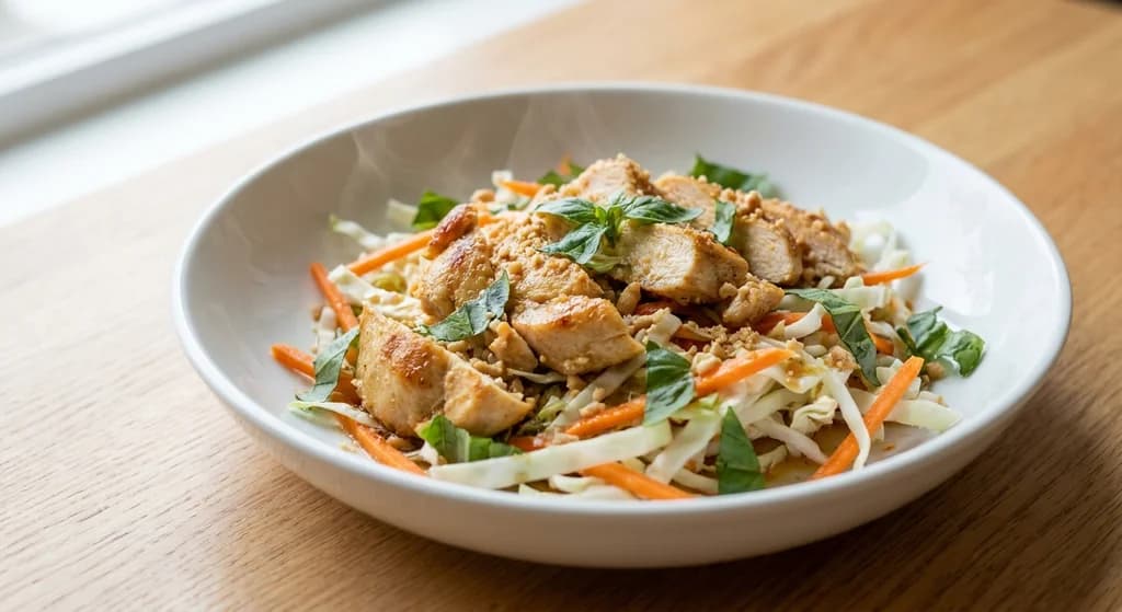 Basil Chicken with Vietnamese Salad