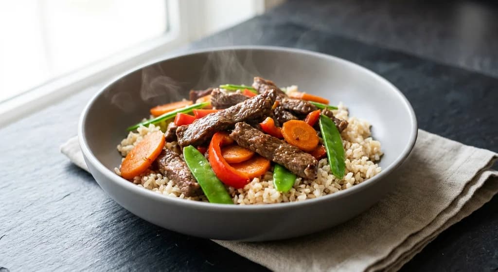 Beef and Carrot Stir-Fry