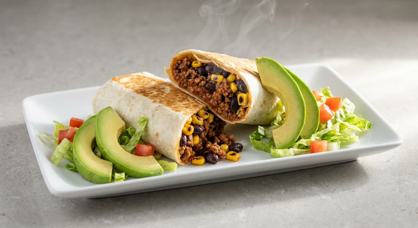 Beef & Black Bean Burrito