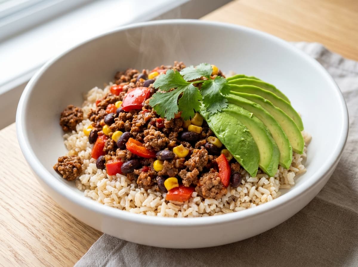 Beef & Black Bean Burrito Bowl