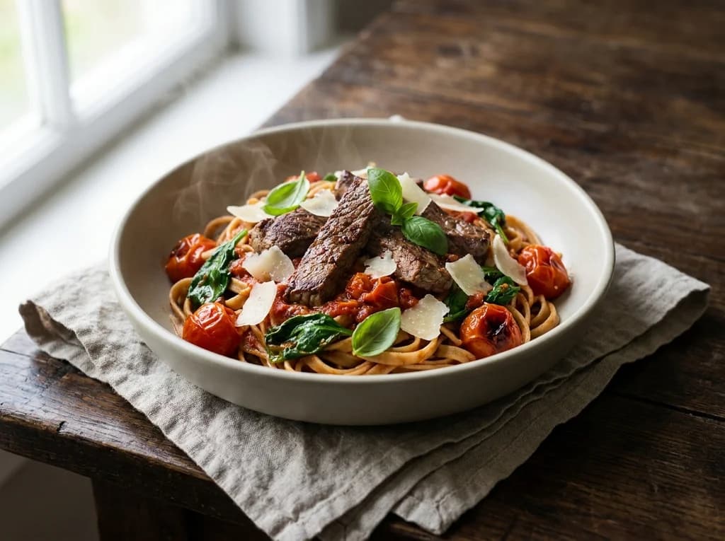 Beef Fillet Tomato Pasta