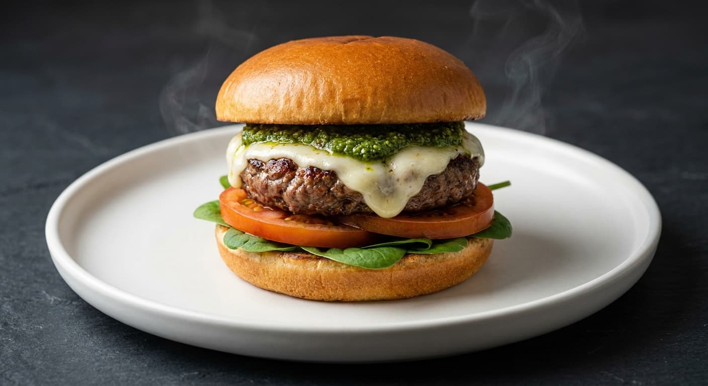Beef & Mozzarella Burger