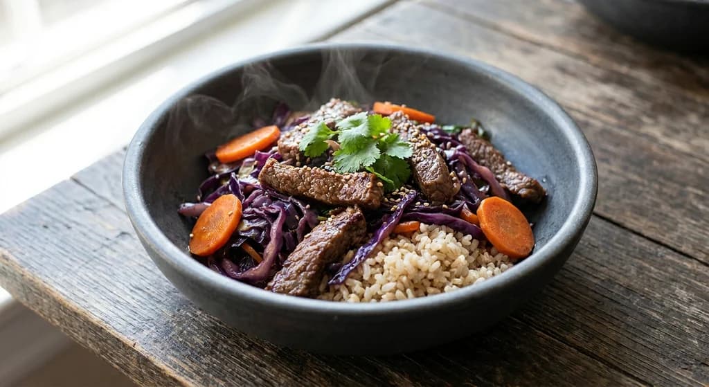 Beef with Cabbage Stir-Fry