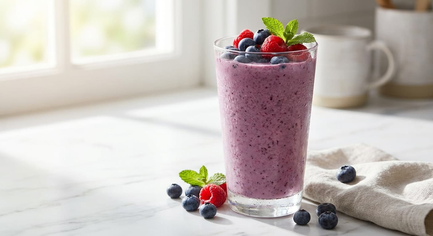Berry and Blueberry Smoothie