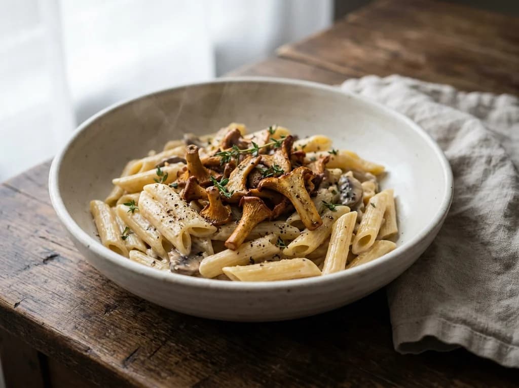 Brie & Mushroom Pasta