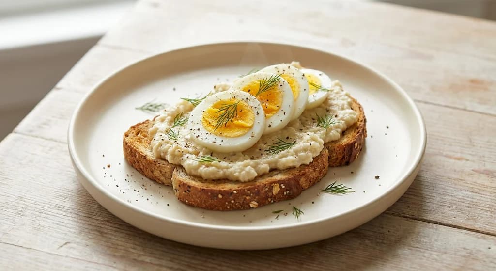 Cauliflower & Egg Toast