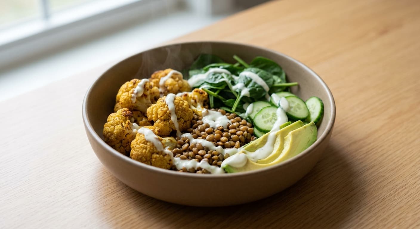 Cauliflower Lentil Bowl