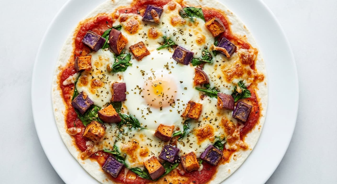 Cheesy Italian Breakfast Pizza