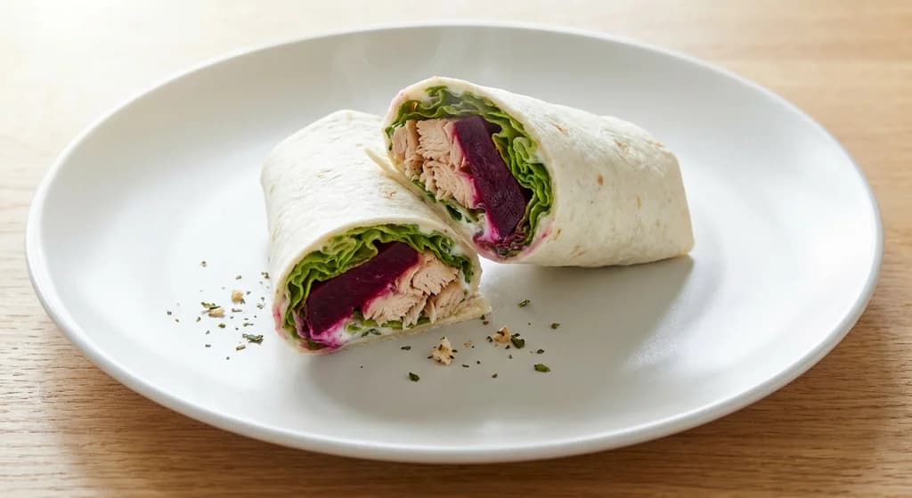 Chicken and Beetroot Wrap