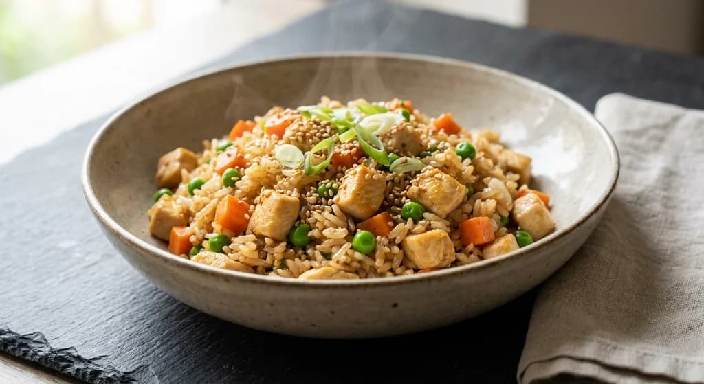 Chicken and Carrot Fried Rice