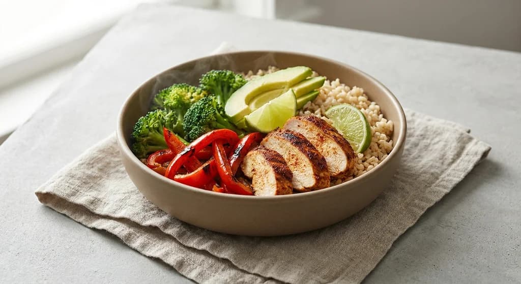 Chicken & Broccoli Fajita Bowl