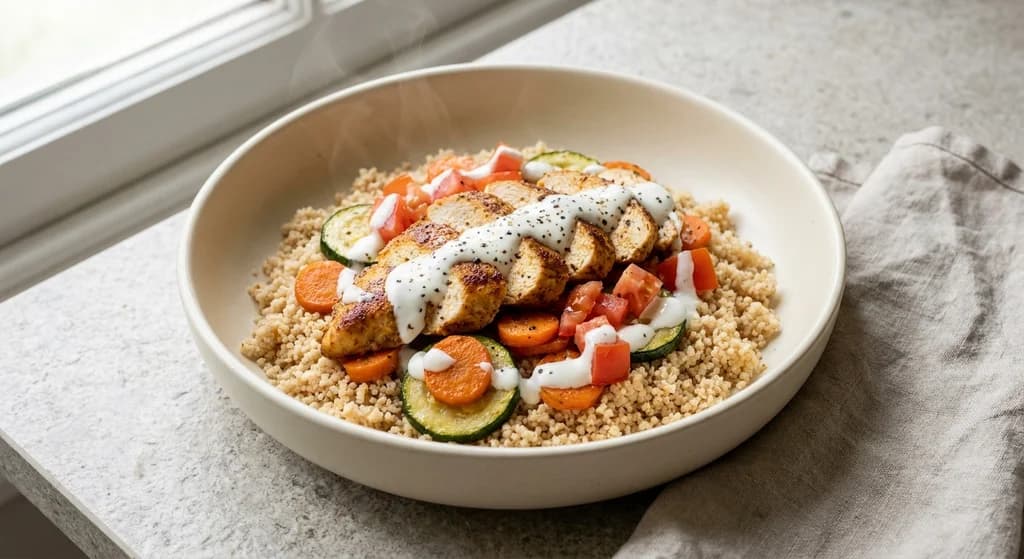 Chicken & Carrot Couscous Bowl