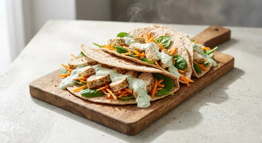 Chicken & Carrot Flatbread