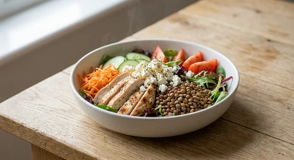 Chicken & Carrot Lentil Salad