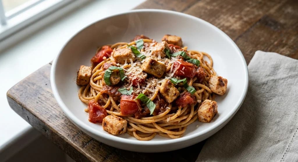 Chicken, Tomato and Basil Pasta