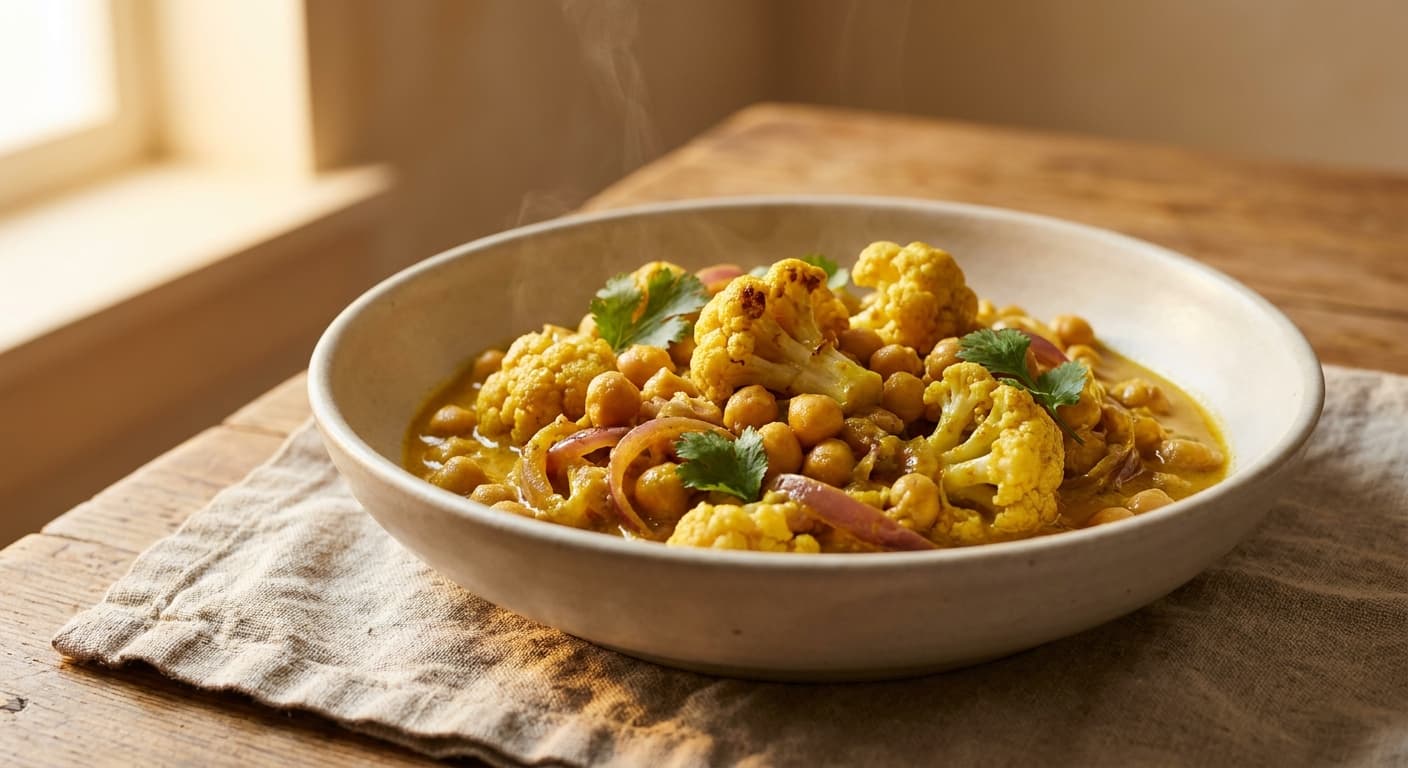 Chickpea & Cauliflower Curry