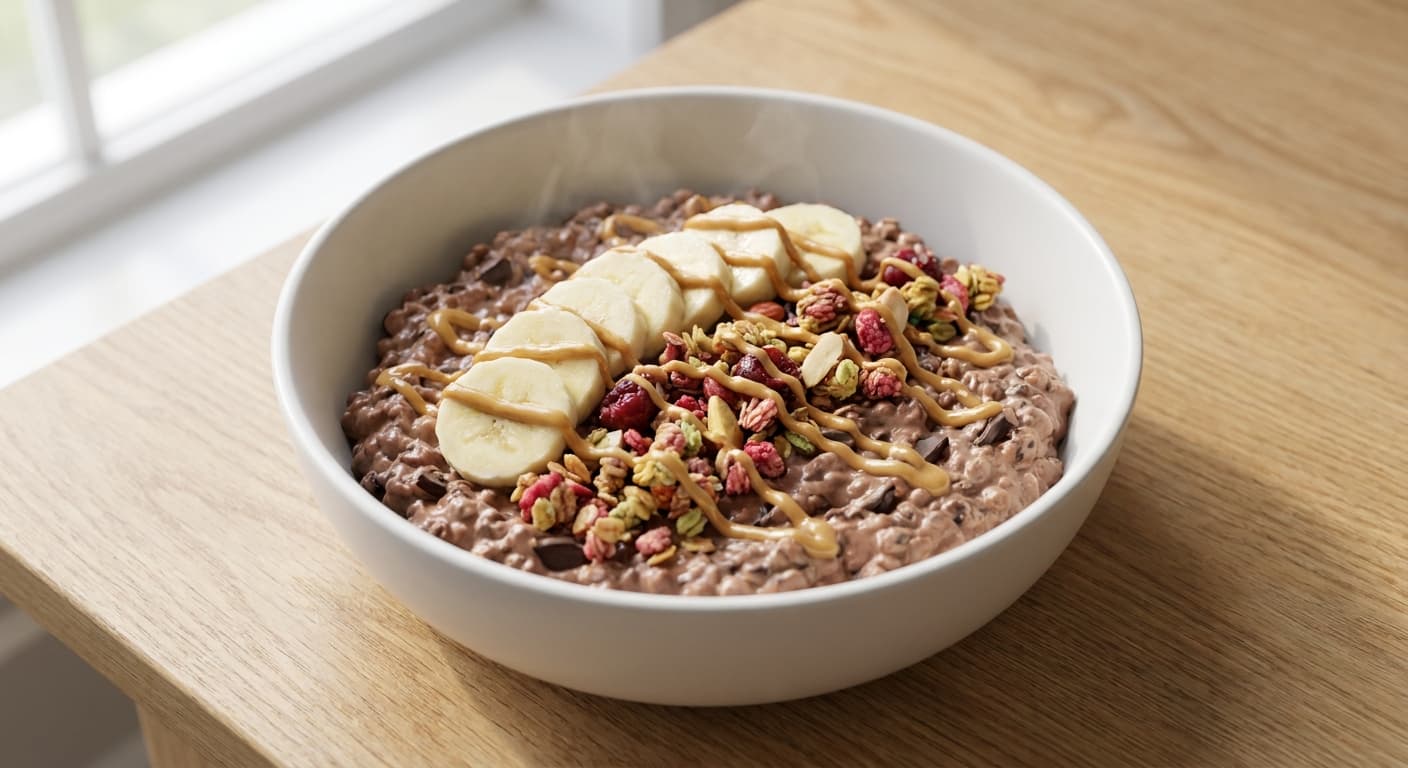 Chocolate Cottage Cheese Crunch Bowl