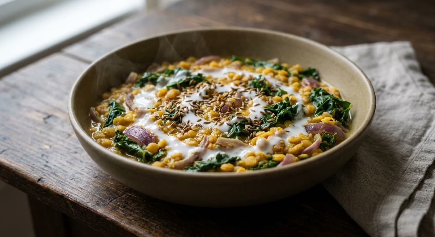 Coconut Lentil & Kale Curry