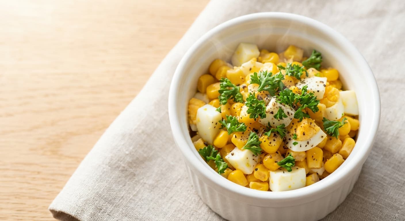 Corn & Egg Snack Bowl