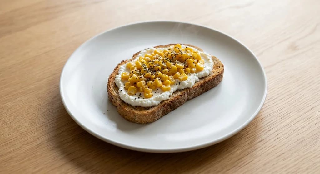 Corn & Ricotta Toast