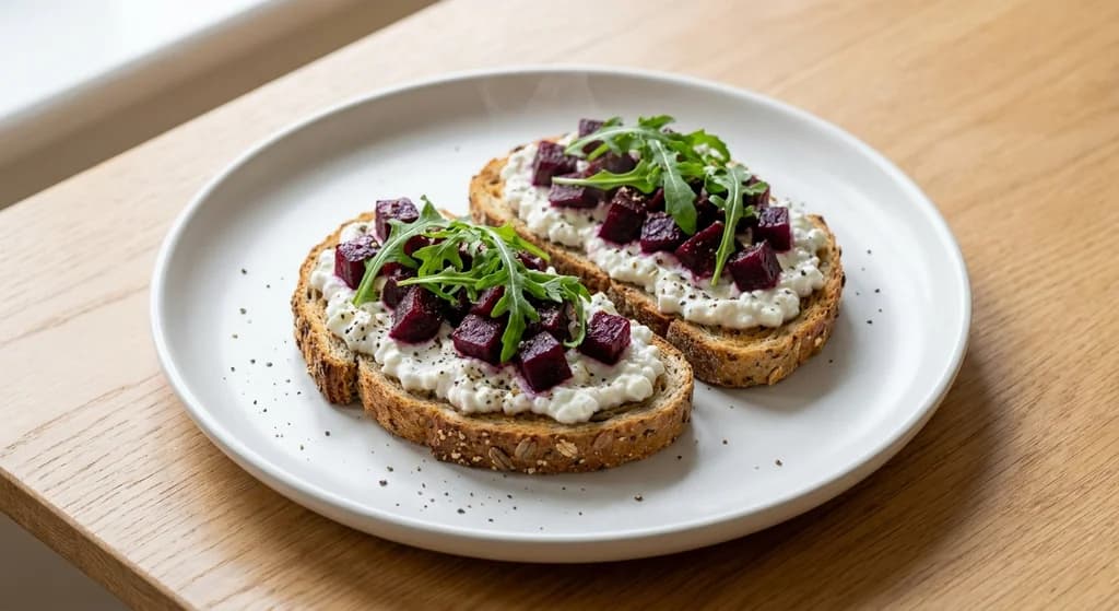 Cottage Cheese & Beetroot Toast