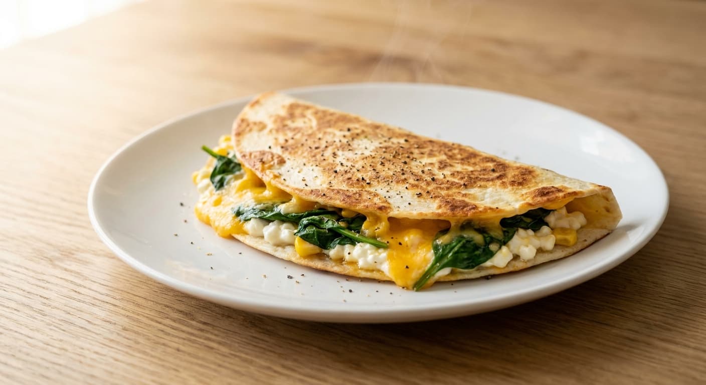 Cottage Cheese Breakfast Quesadilla