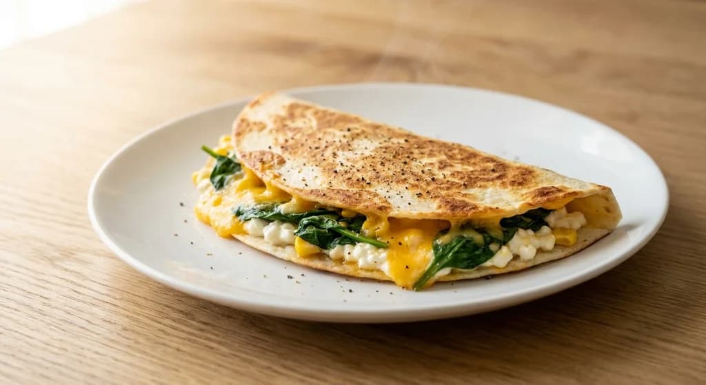 Cottage Cheese Breakfast Quesadilla