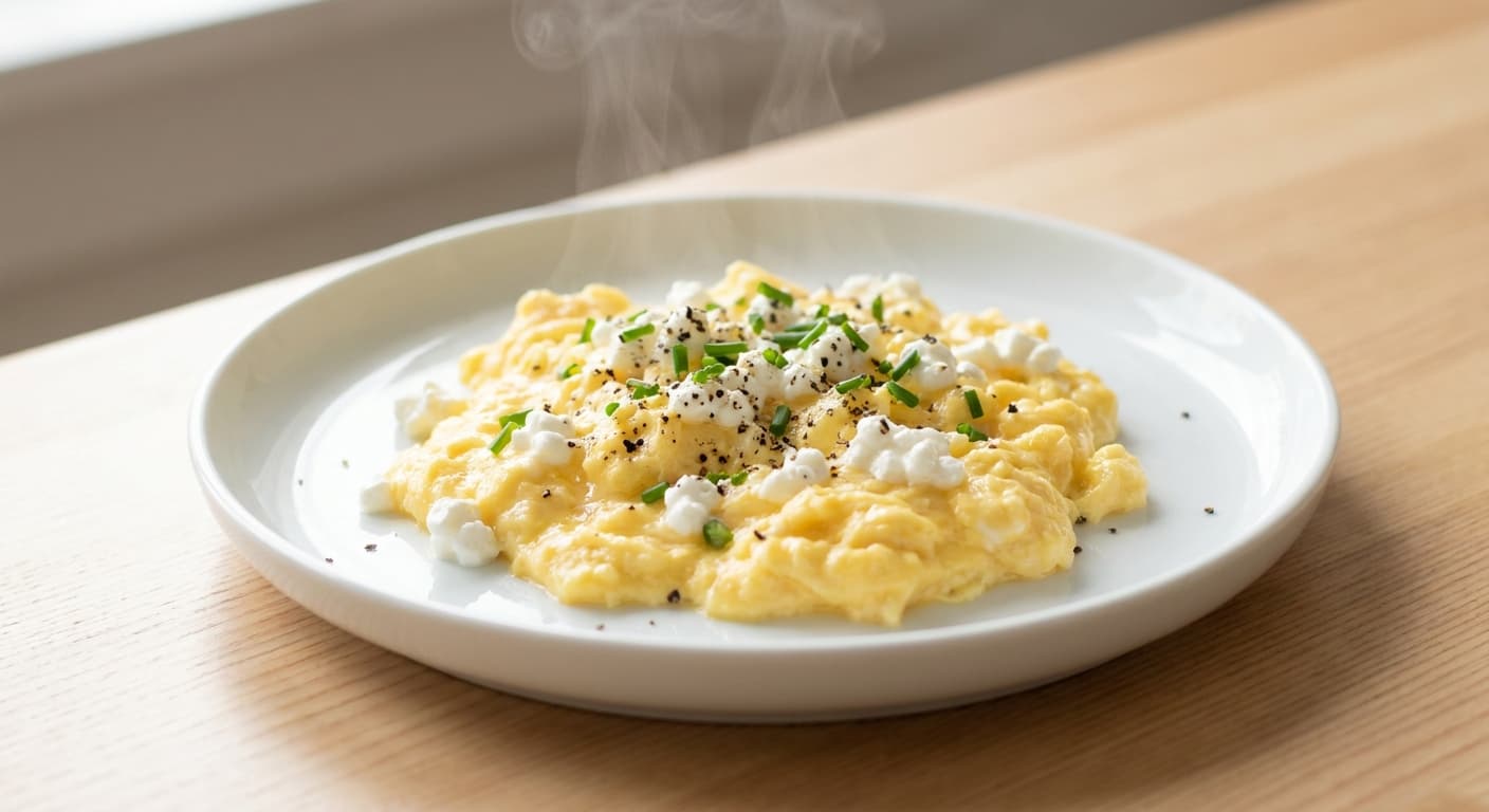 Cottage Cheese Scrambled Eggs