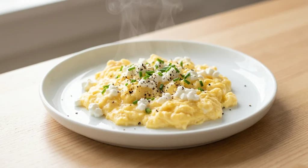 Cottage Cheese Scrambled Eggs