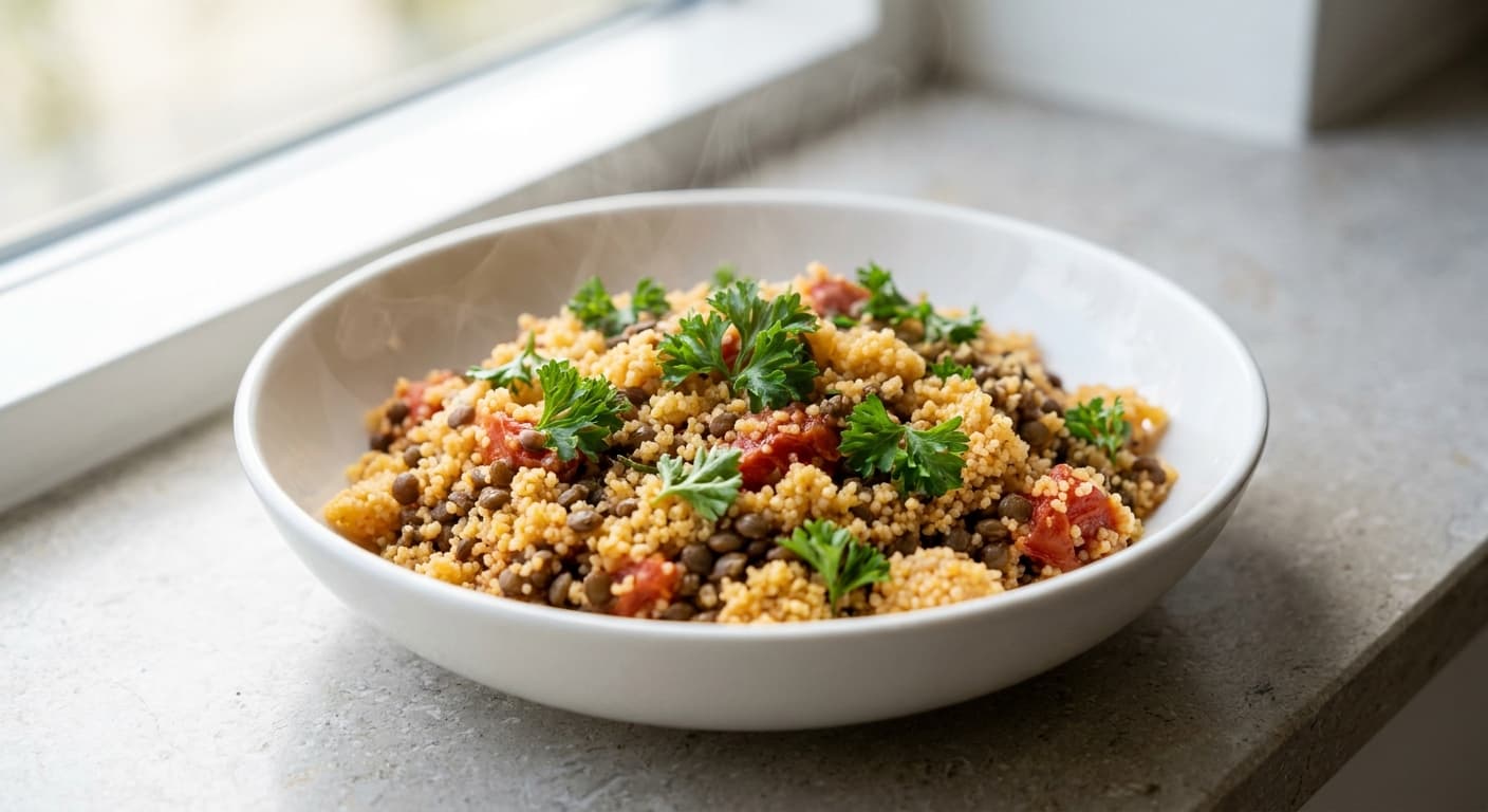 Couscous with Lentils and Tomatoes