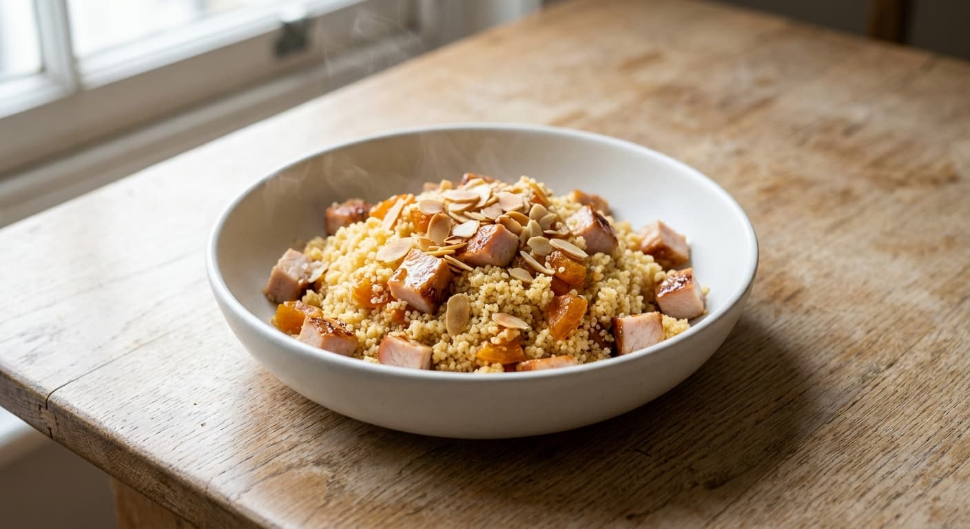 Couscous with Smoked Turkey and Apricots