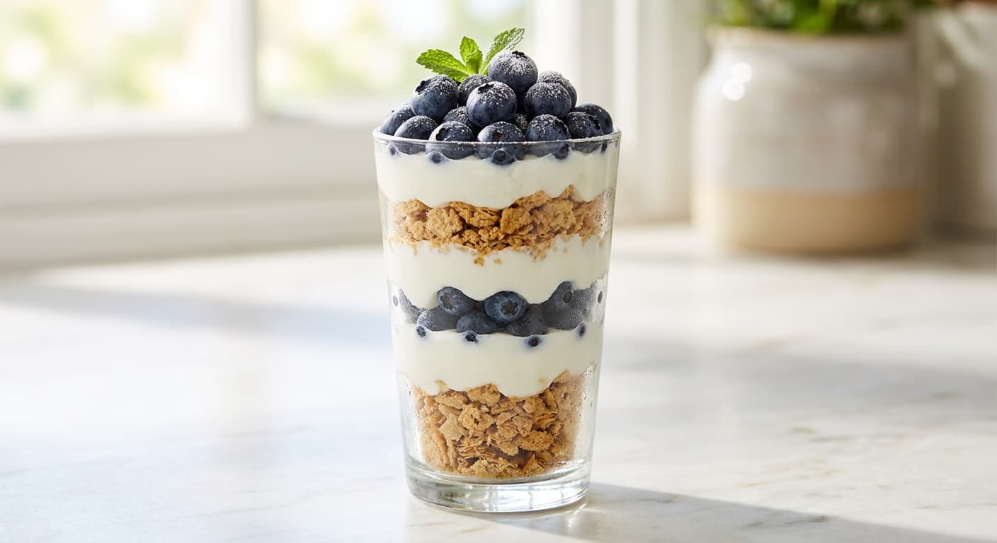 Creamy Blueberry Weet-Bix Cup