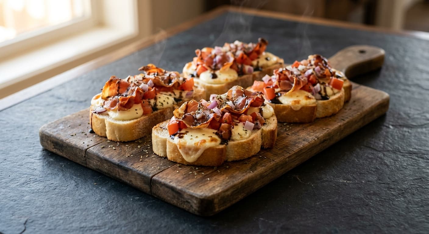 Crispy Prosciutto Bruschetta