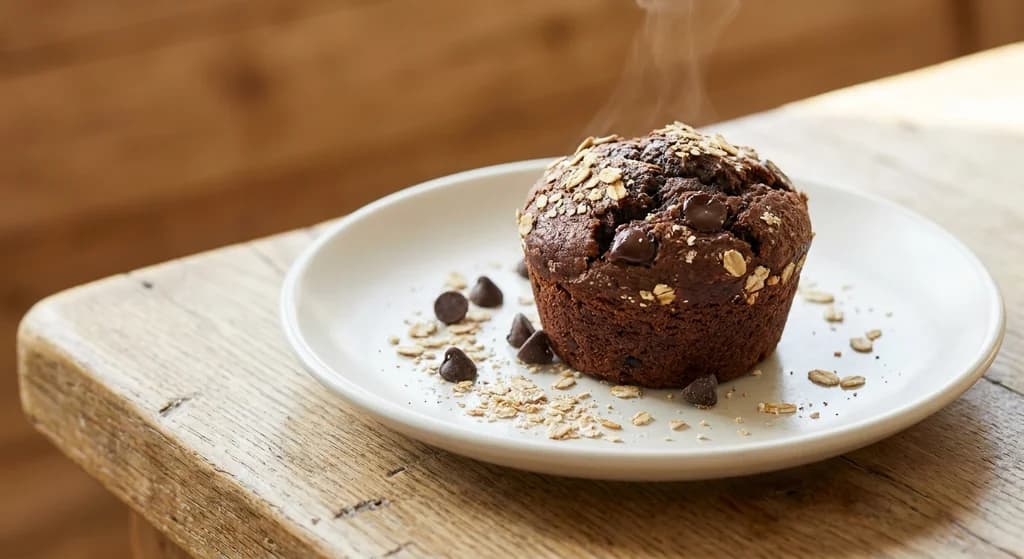 Dark Chocolate Banana Muffin