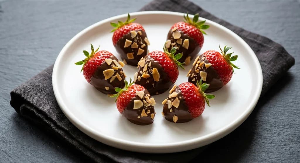 Dark Chocolate-Covered Strawberries