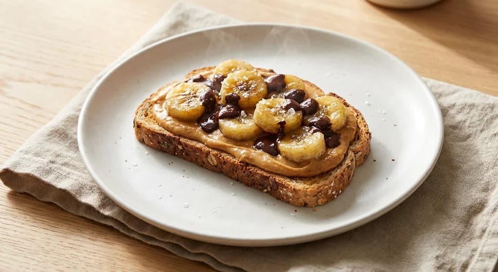 Dark Chocolate Peanut Butter Toast