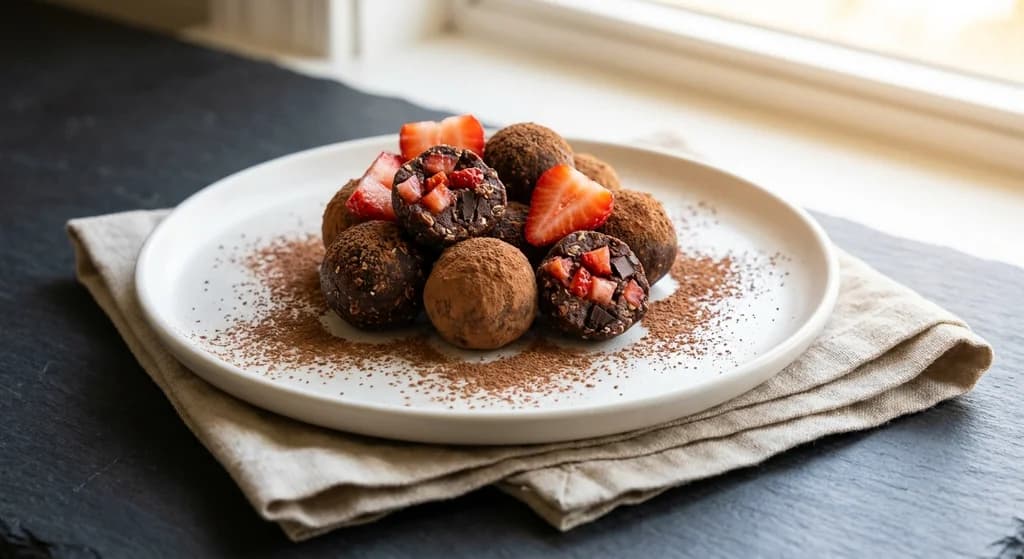 Dark Chocolate & Strawberry Balls